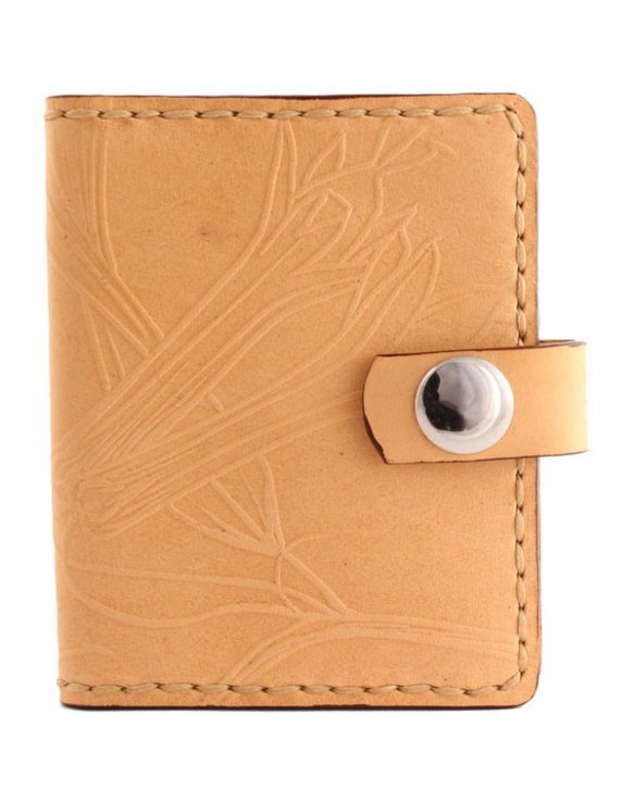 Porta documentos con detalle de flores