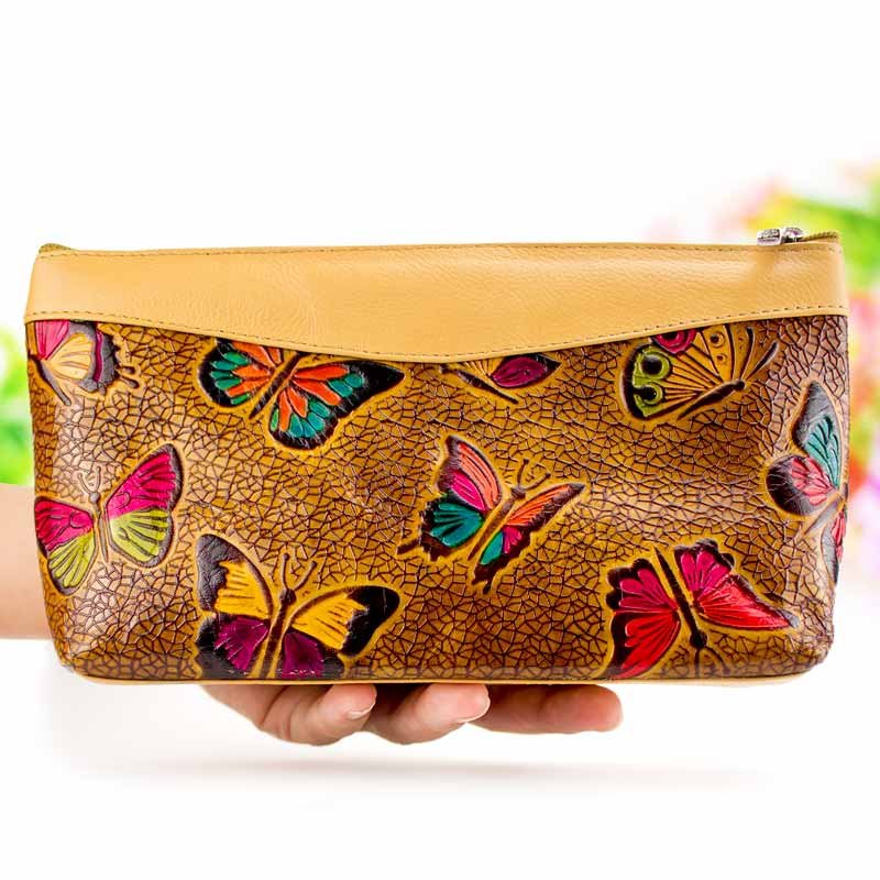 Leather pouch women