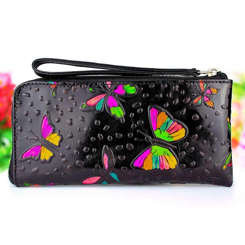 Cartera y con cremalleras para