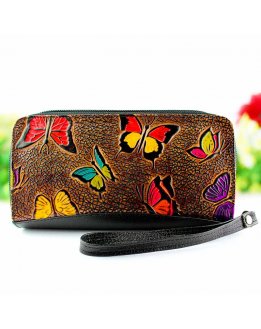 Wristlet leather handbag for women, high quality, original desing
