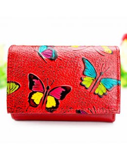 Purses, clutch purse, purse with snap closure handpainted and embossed