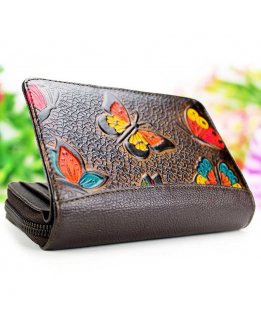 Leather wallet, leather purse for women
